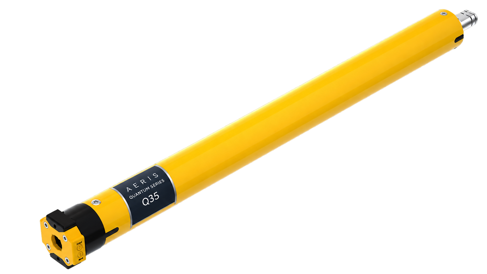 Q35 hardwired motor rendering, showing the motor head and tubular body