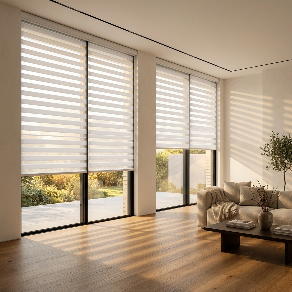 Serenity Zebra Shades providing precision light control